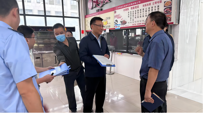 監督食品安全  保障師生健康——新站